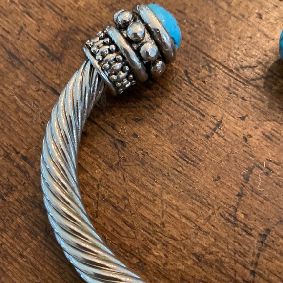 Silver turquoise bracelet - Picture 5 of 6